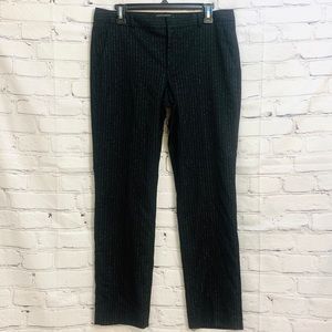 Banana Republic Ryan black/silver striped pants - size 8